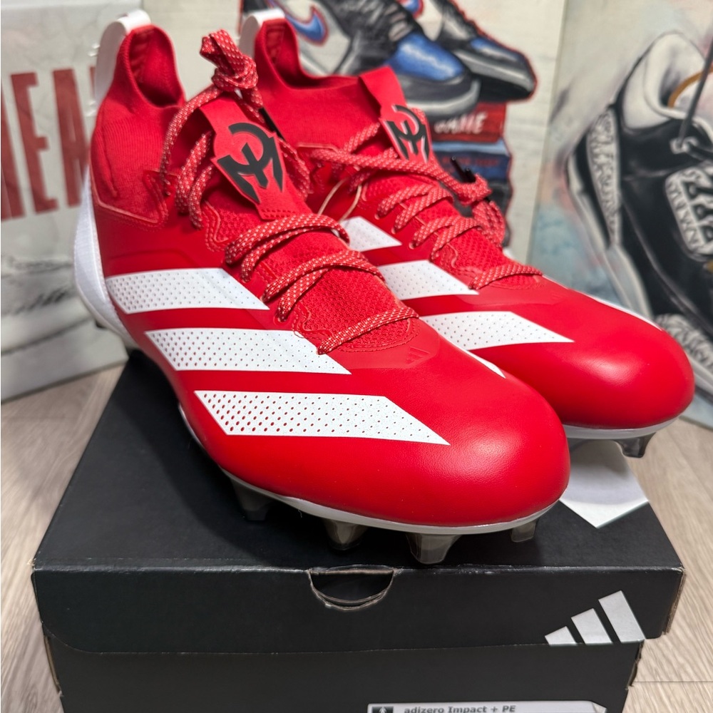 New Adidas Adizero Impact + PE Patrick Mahomes Football Cleats Size 11.5, 13, 15